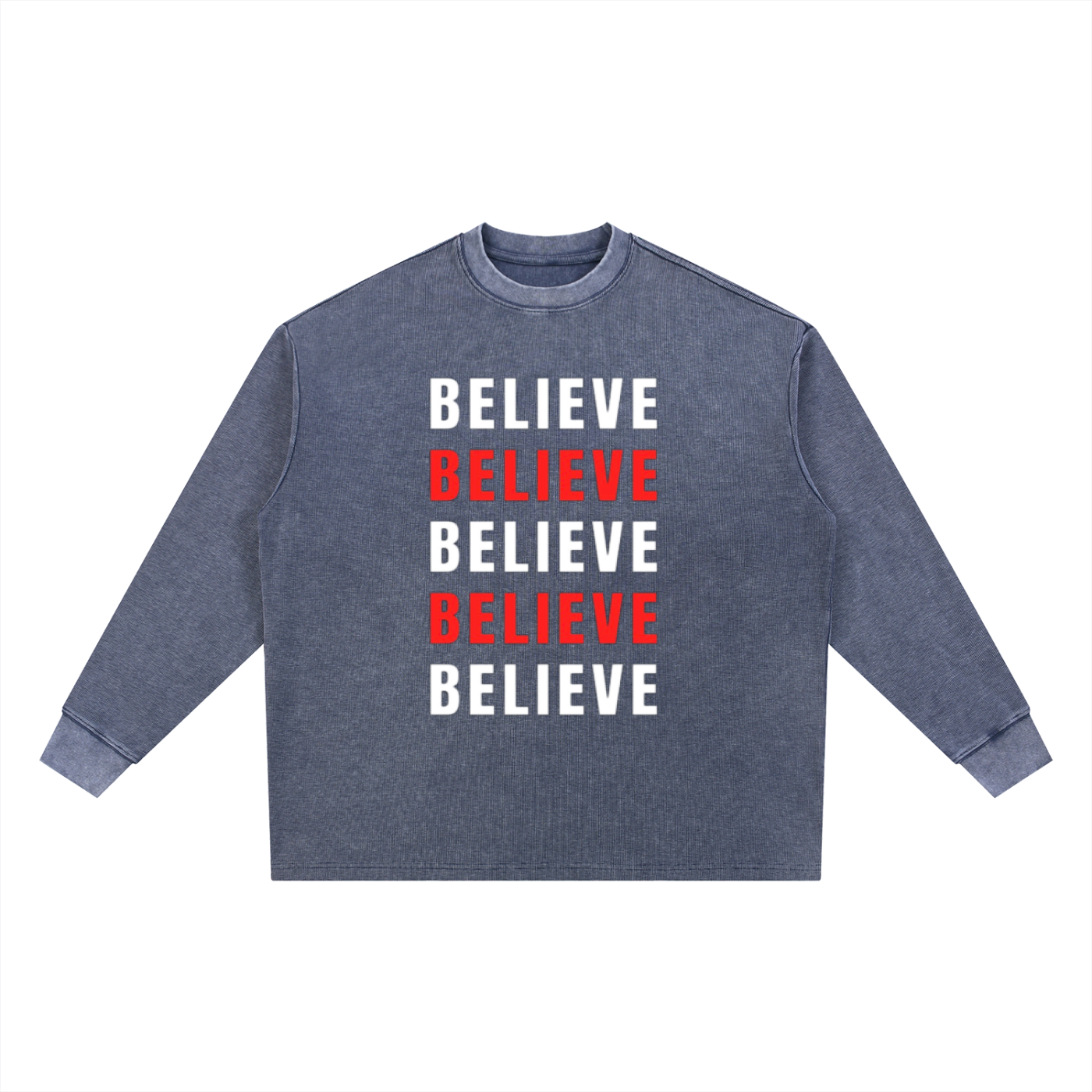 Rarebino mineral wash waffle oversized T-shirt showing a soft, textured fabric with a relaxed fit in a natural color.