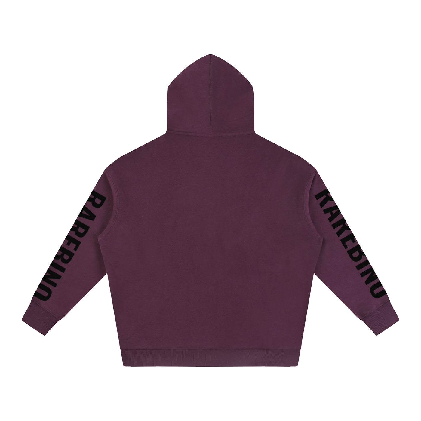 Oversize fleeced hoodie by RAREBINO featuring a cozy, relaxed fit with soft fleece fabric and a large hood.