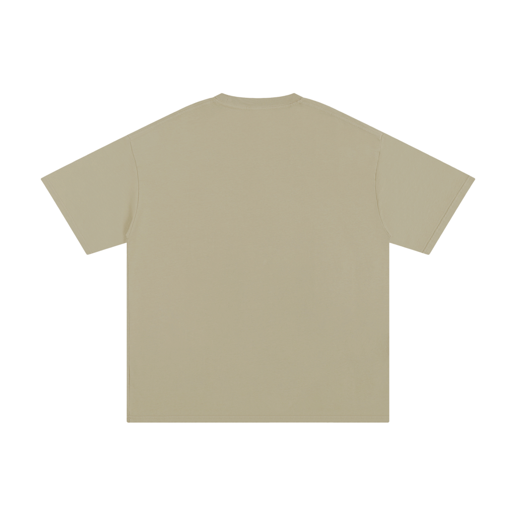 Pure cotton T-shirt by RAREBINO, featuring a classic fit and soft fabric in a neutral color, displayed on a white background.