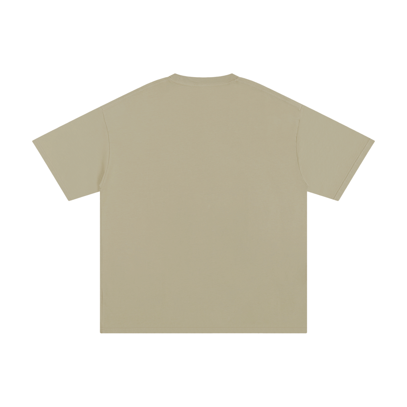 Pure cotton T-shirt by RAREBINO, featuring a classic fit and soft fabric in a neutral color, displayed on a white background.