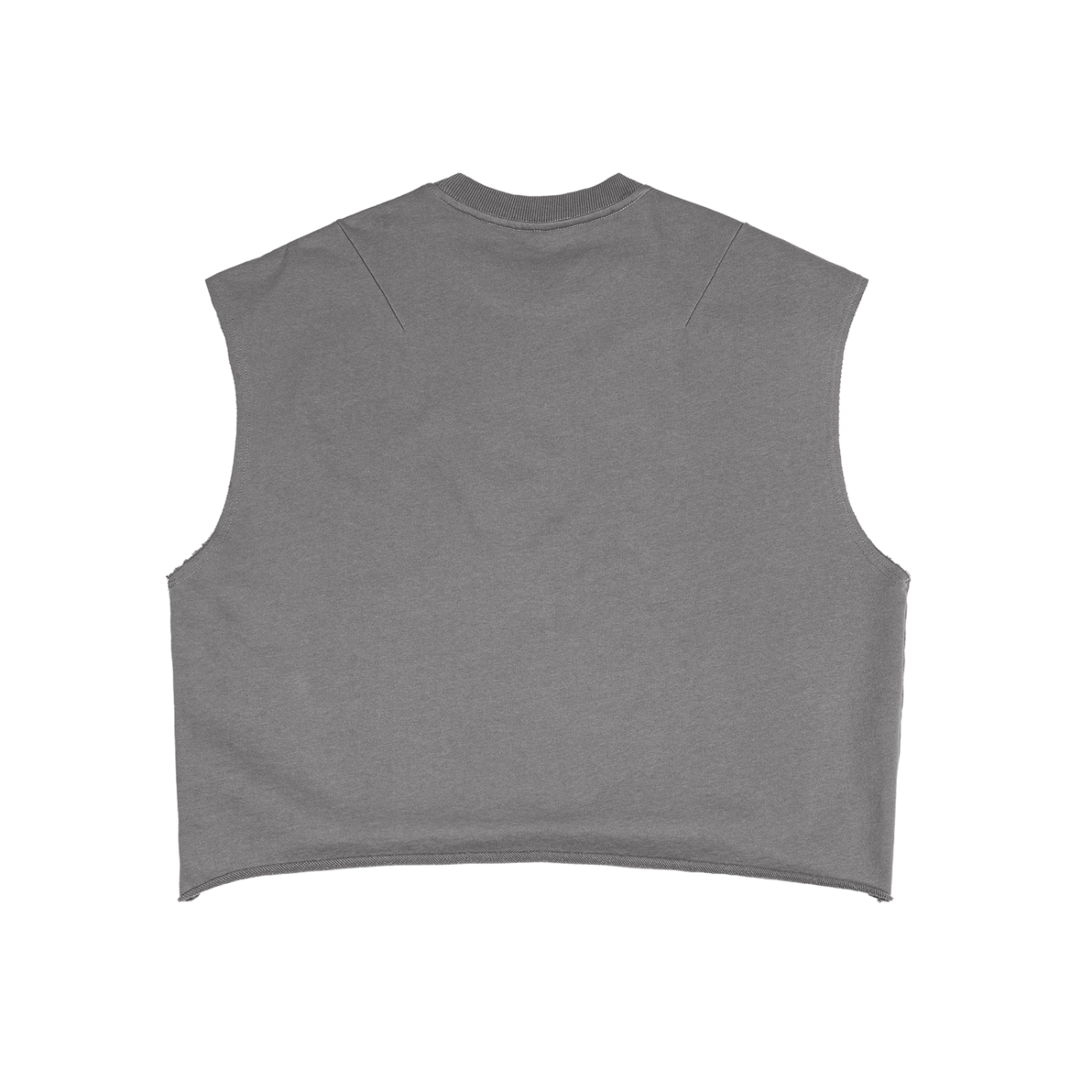 French Terry boxy tank top by RAREBINO, featuring a relaxed fit and sleeveless design in soft fabric.