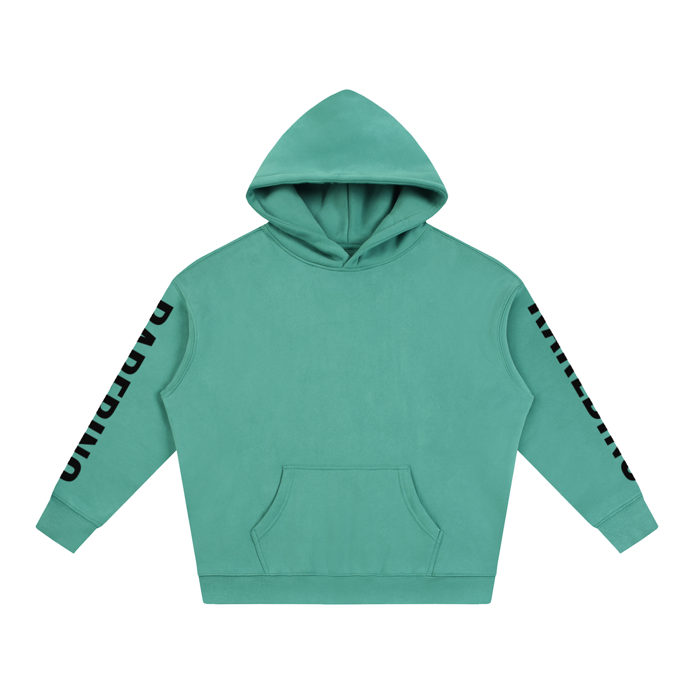 Oversize fleeced hoodie by RAREBINO featuring a cozy, plush fabric in a relaxed fit with a hood and front pocket.