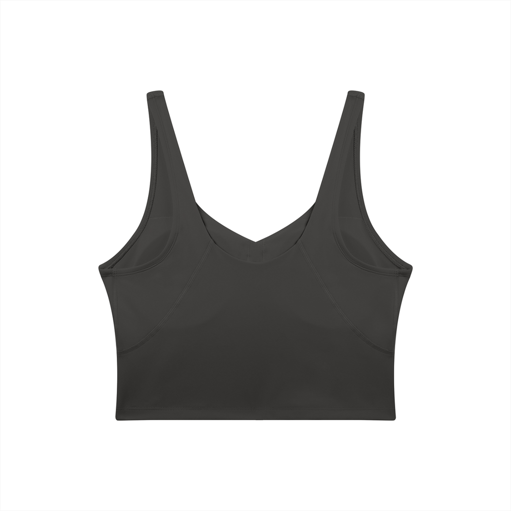 V-Neck RAREBINO yoga sports bra with supportive fit and breathable fabric, designed for comfort during exercise.