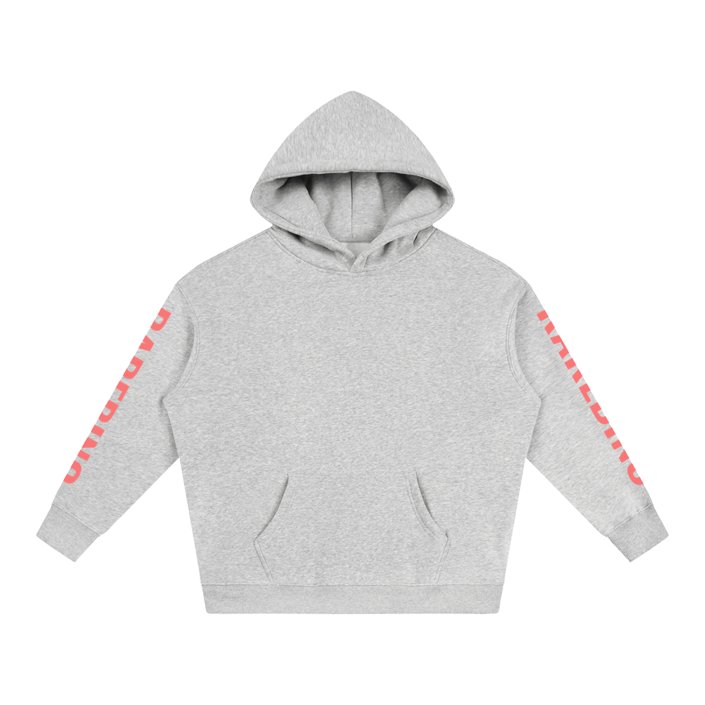 Large RAREBINO oversize fleeced hoodie in soft fabric with a relaxed fit and cozy hood, perfect for casual wear