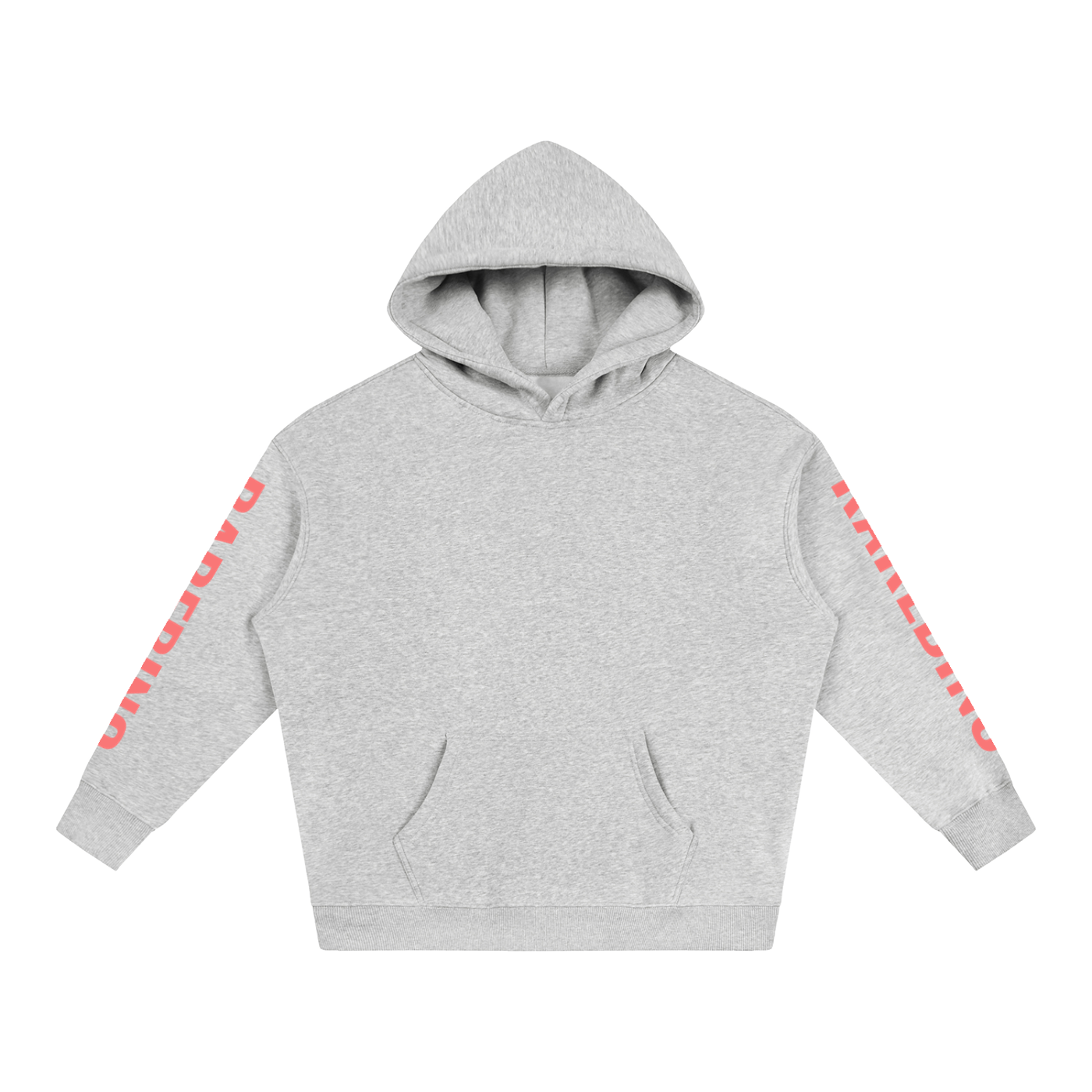 Large RAREBINO oversize fleeced hoodie in soft fabric with a relaxed fit and cozy hood, perfect for casual wear