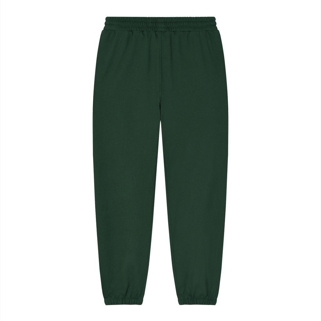 Rarebino loose fit tapered joggers in black fabric, featuring an elastic waistband and tapered leg design.