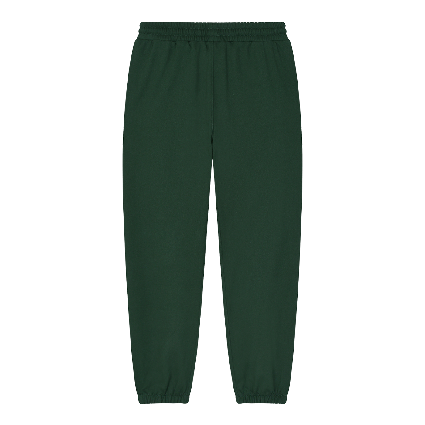 Rarebino loose fit tapered joggers in black fabric, featuring an elastic waistband and tapered leg design.