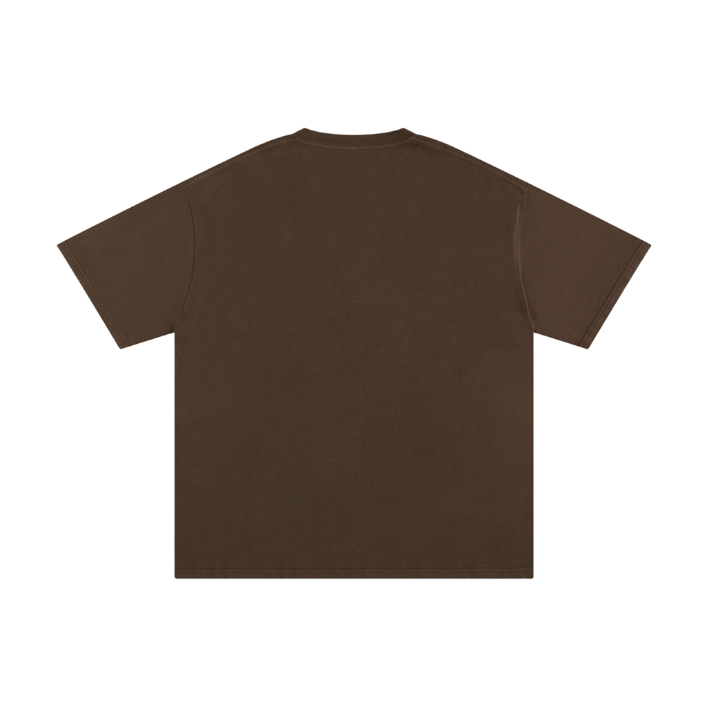 Pure cotton T-shirt by RAREBINO, featuring a classic fit with short sleeves and a round neckline, shown in a neutral color.