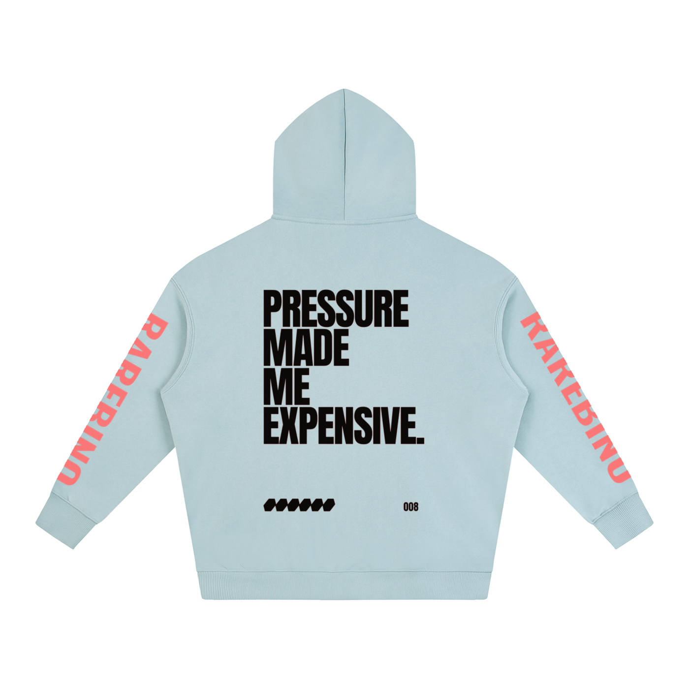 Large RAREBINO oversize fleeced hoodie in soft fabric, featuring a cozy, relaxed fit and casual style.