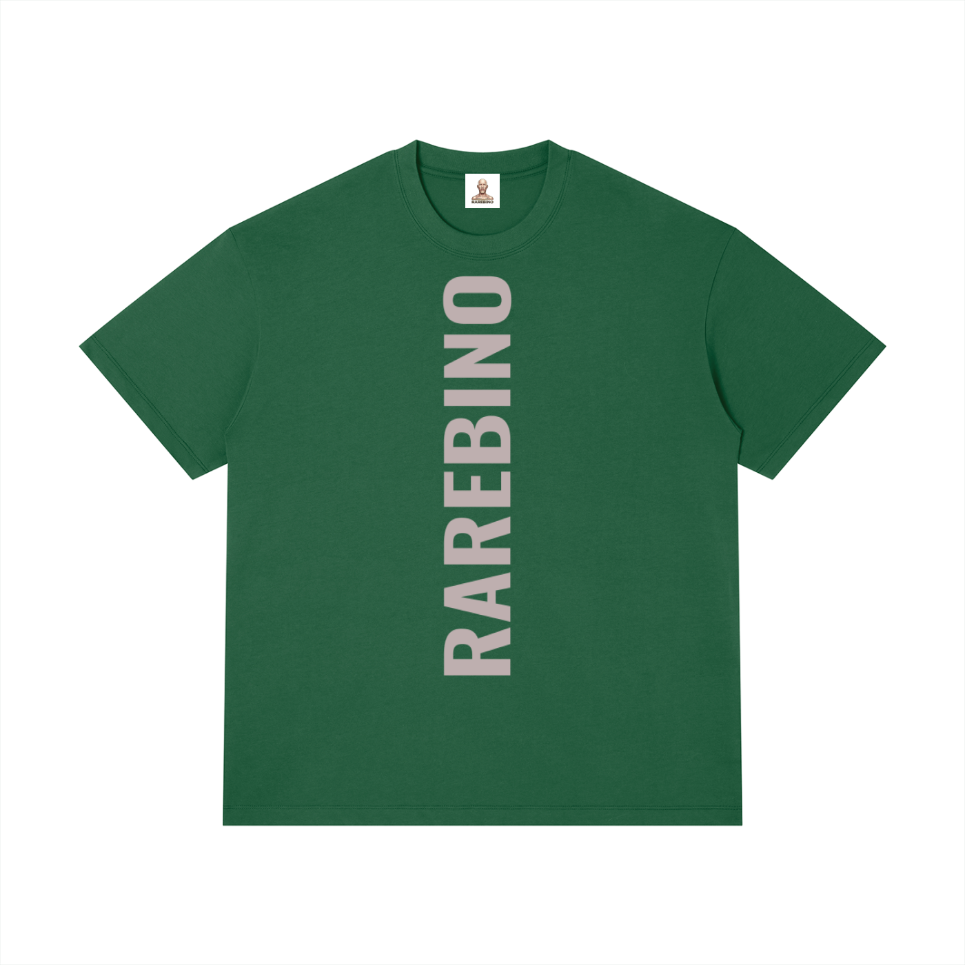 Regular fit RAREBINO crewneck T-shirt in solid color, showcasing a comfortable and casual casual style.