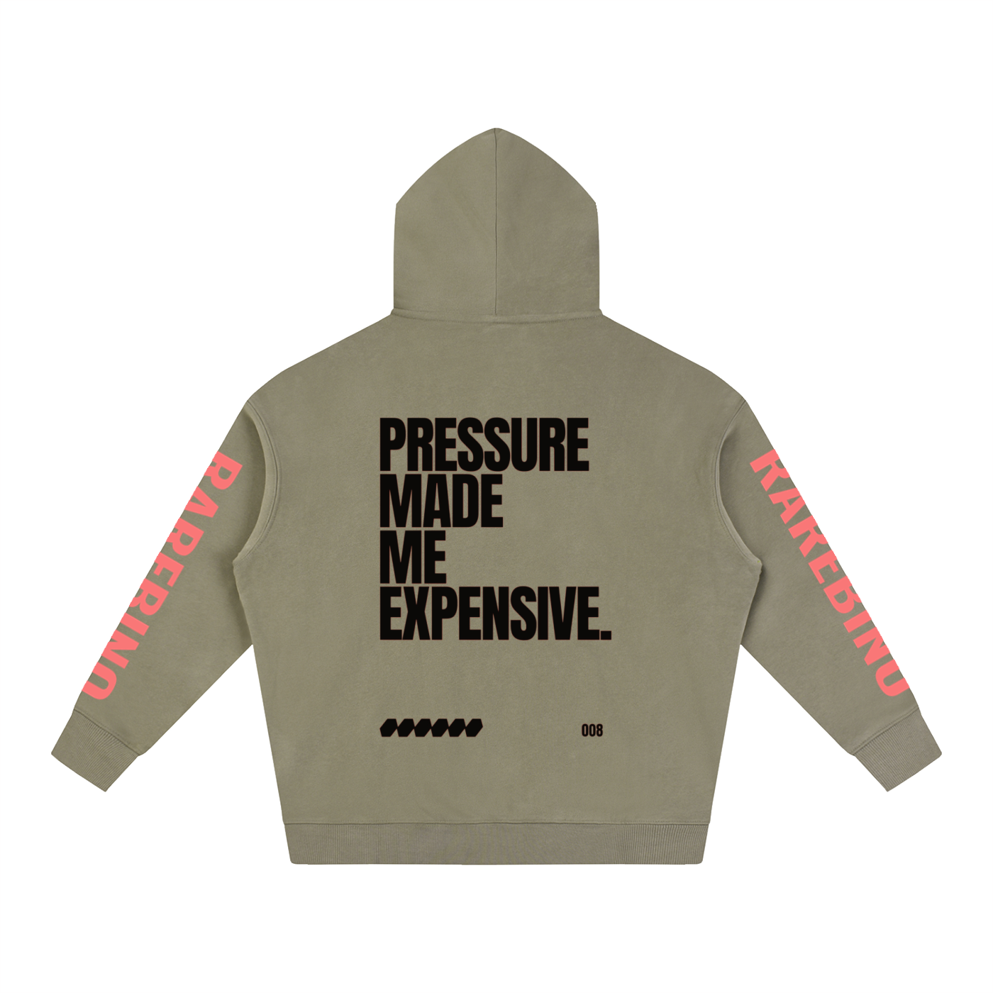 Oversize fleeced hoodie by RAREBINO featuring a relaxed fit, soft fleece material, and a casual style for comfortable wear.