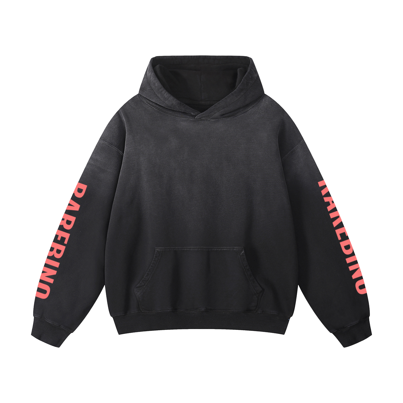 RAREBINO heavyweight Sunfade oversized hoodie, soft fabric with sun-faded design, relaxed fit, front pocket, casual streetwear style