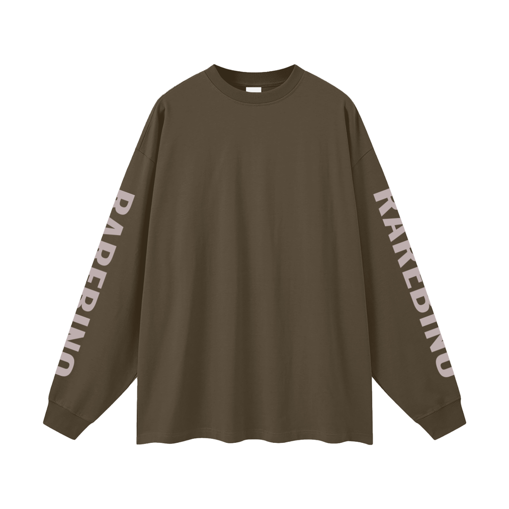 Oversized long sleeve T-shirt by RAREBINO, featuring a relaxed fit and soft fabric in a casual, stylish design.