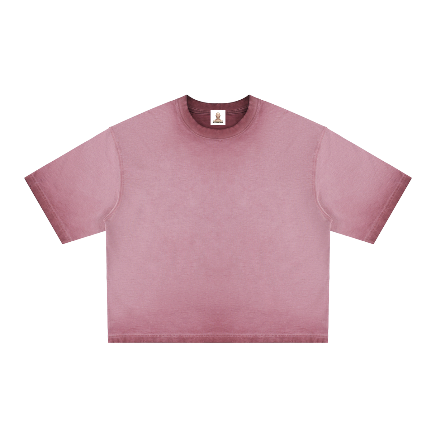 Reverse Dyed Boxy T-Shirt by RAREBINO showing a relaxed fit with unique dye pattern and casual style.