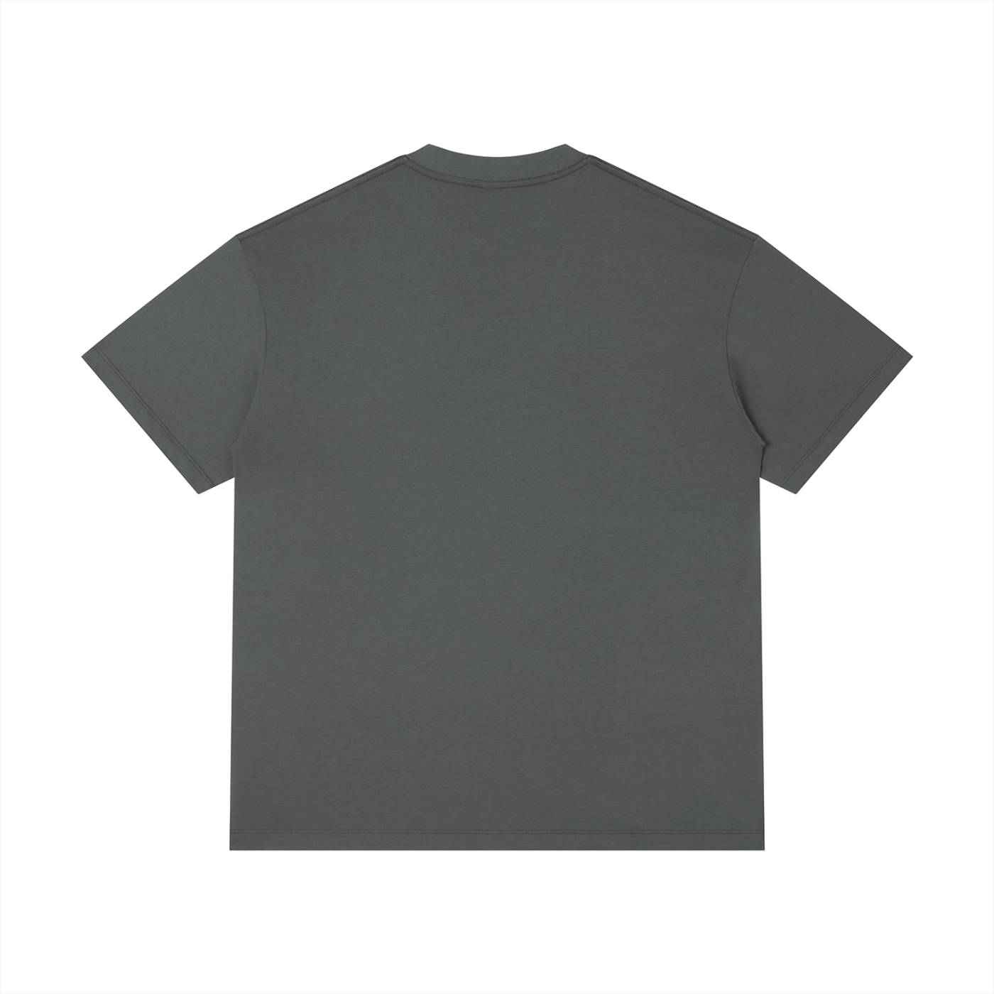 Rarebino regular fit crewneck T-shirt in solid color, showcasing a classic casual style on a plain background.