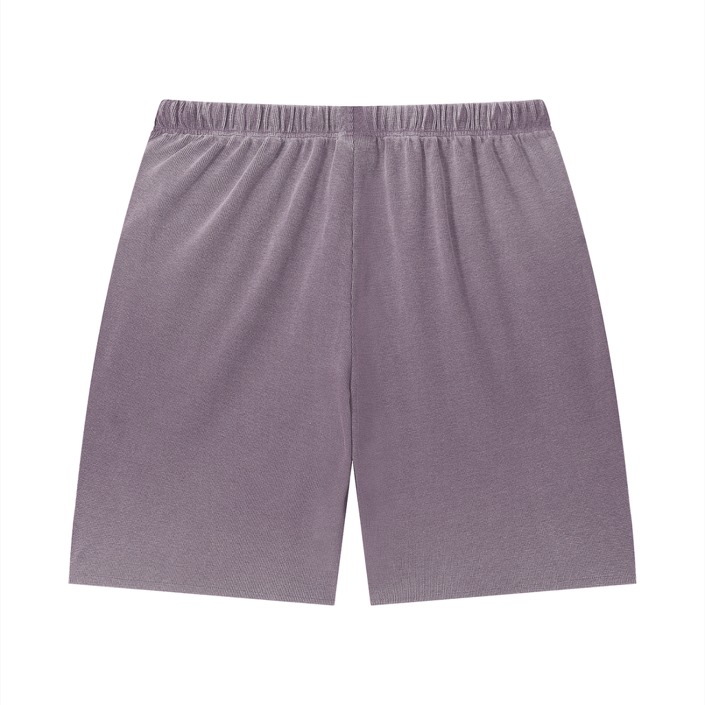 Rarebino Wash Sunfade Waffle Raw Hem Shorts, light blue denim with distressed raw hem and sunfaded finish, casual summer style.