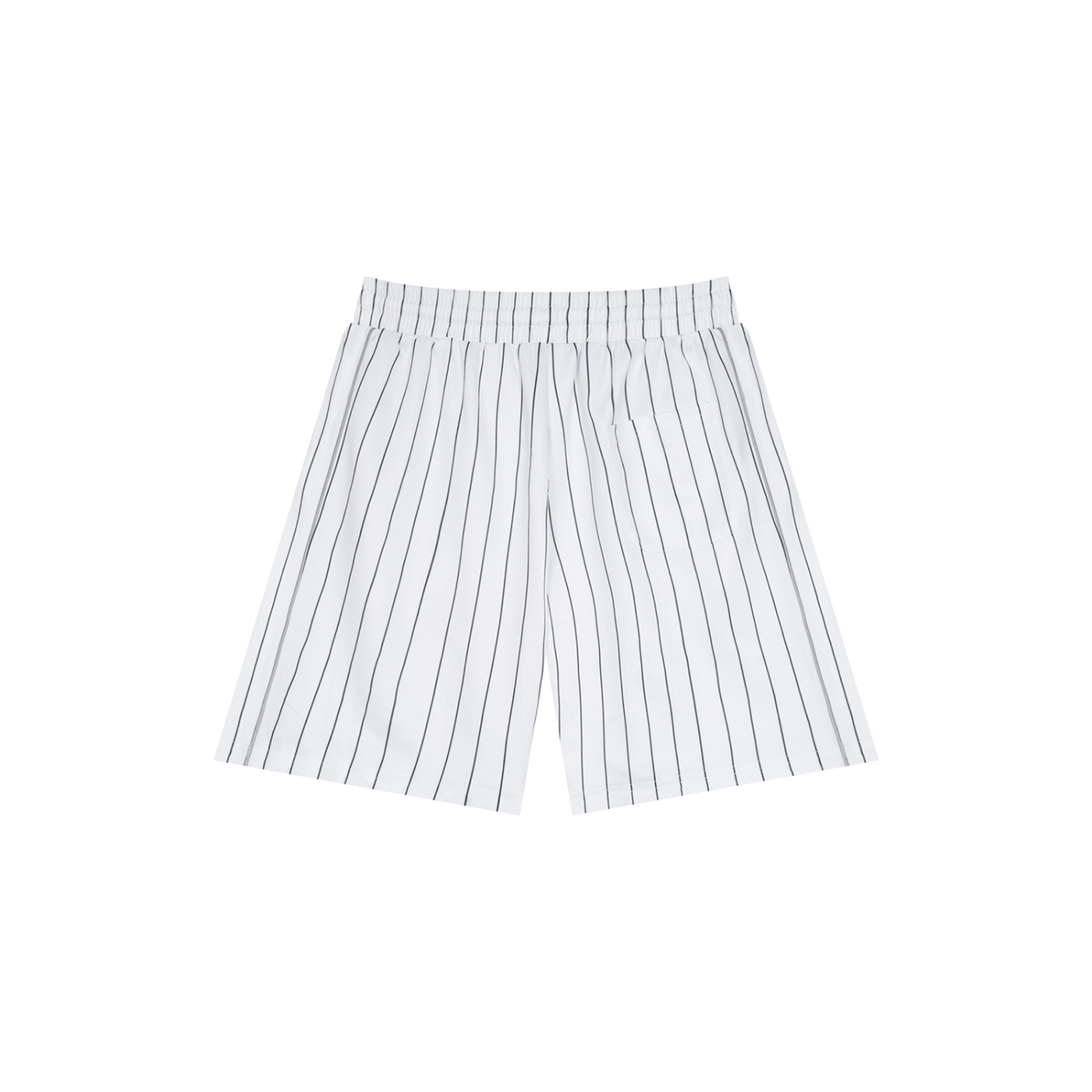 Striped loose-fit shorts by RAREBINO featuring a relaxed design and bold horizontal stripe pattern on lightweight fabric.