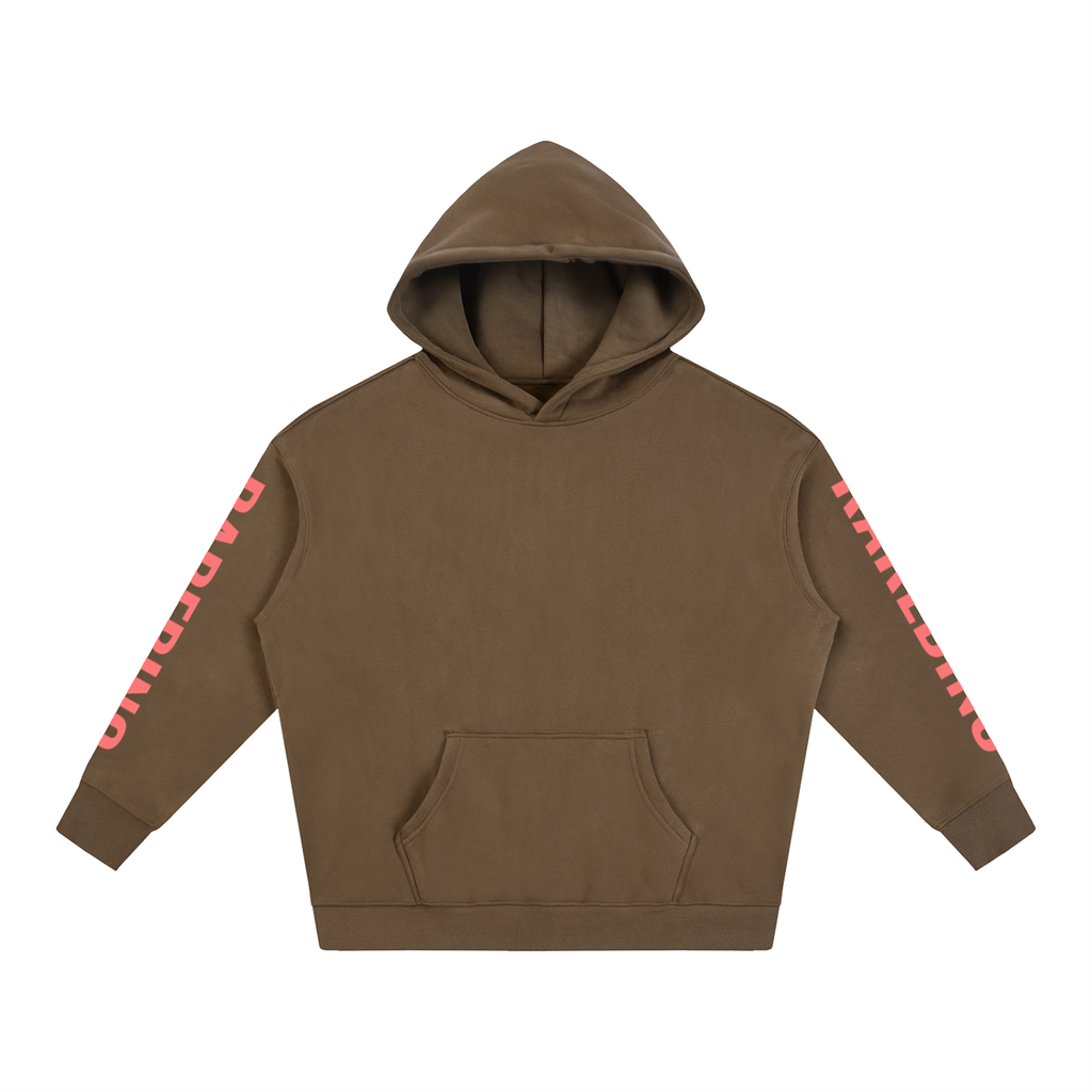 Rarebino oversized fleece hoodie in soft, cozy fabric, featuring a relaxed fit and stylish design perfect for casual wear.
