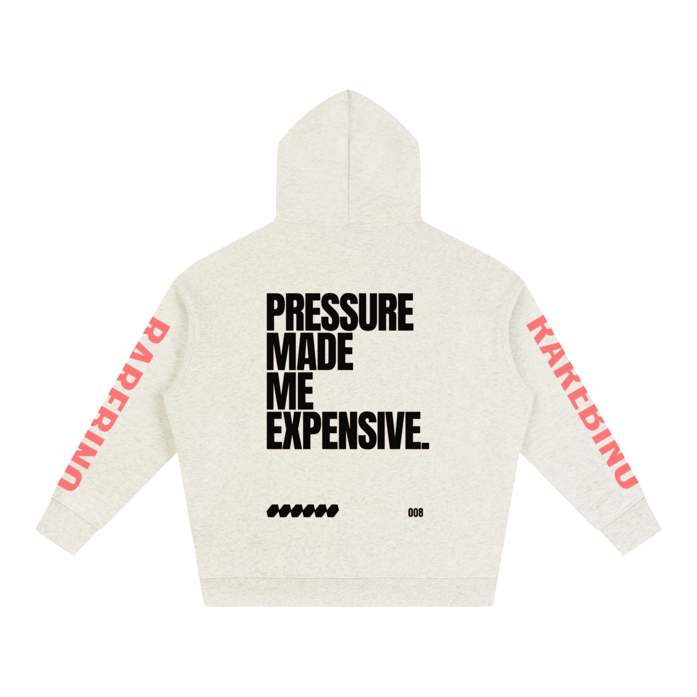 Rarebino oversized fleeced hoodie in soft, cozy fabric with a relaxed fit and front pocket, perfect for casual wear.