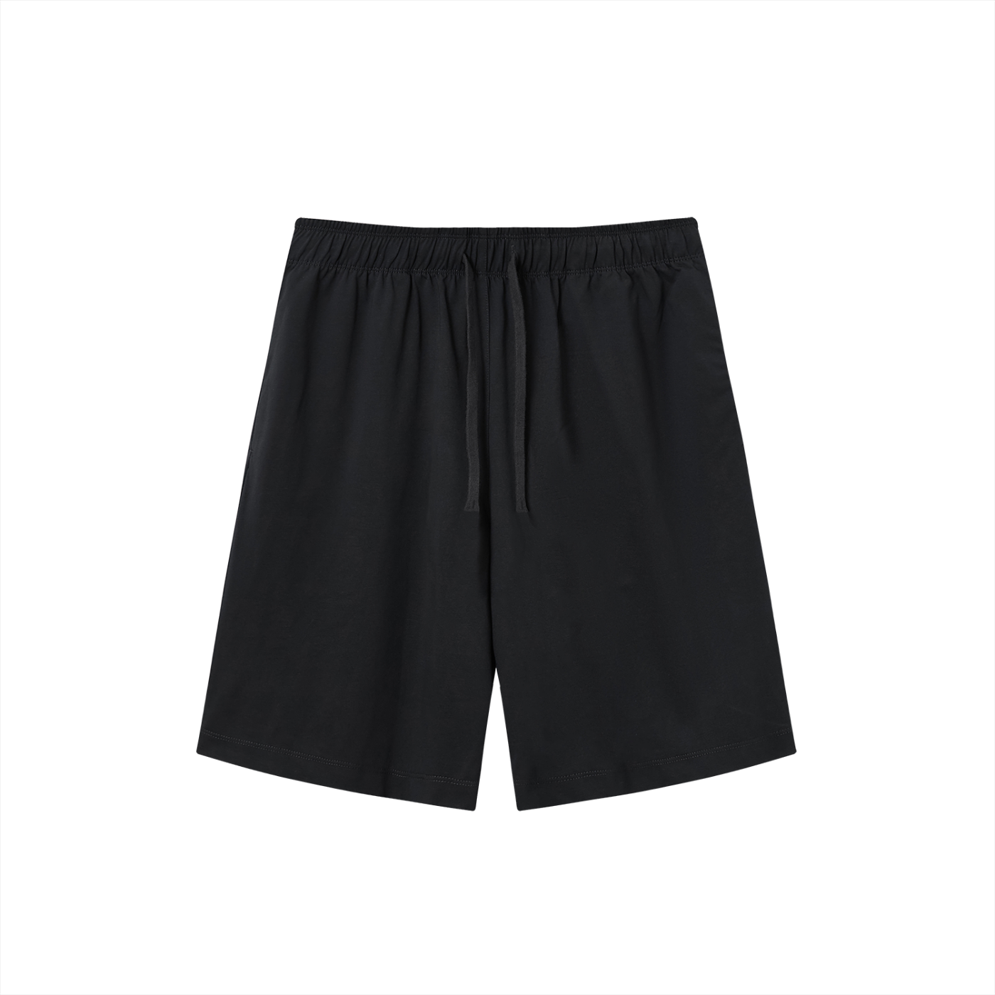 Lightweight RAREBINO drawstring shorts laid flat, showing soft fabric and adjustable waist for comfortable casual wear.