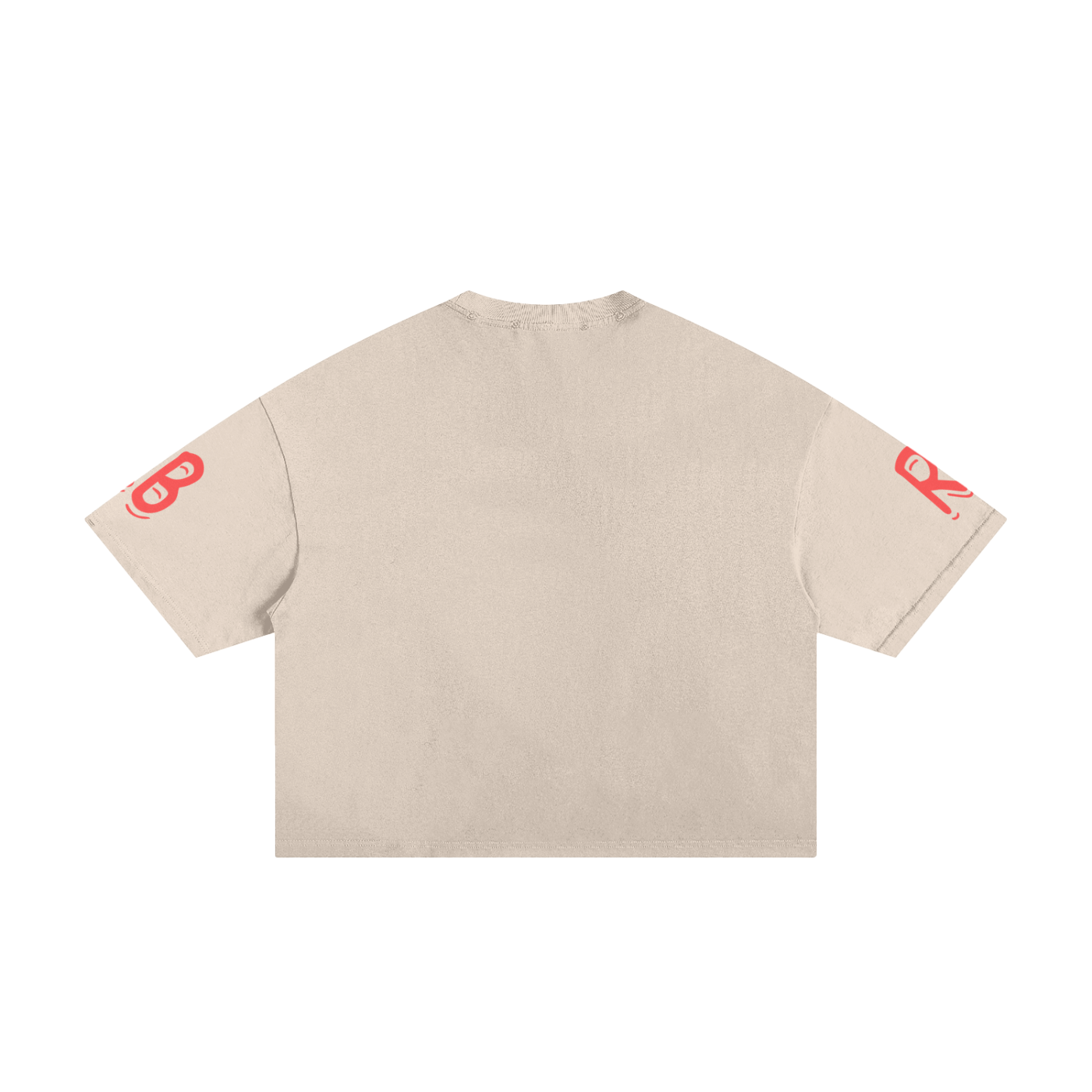 Rarebino classic frayed boxy tee with distressed hem, short sleeves, and relaxed fit, displayed on a neutral background.