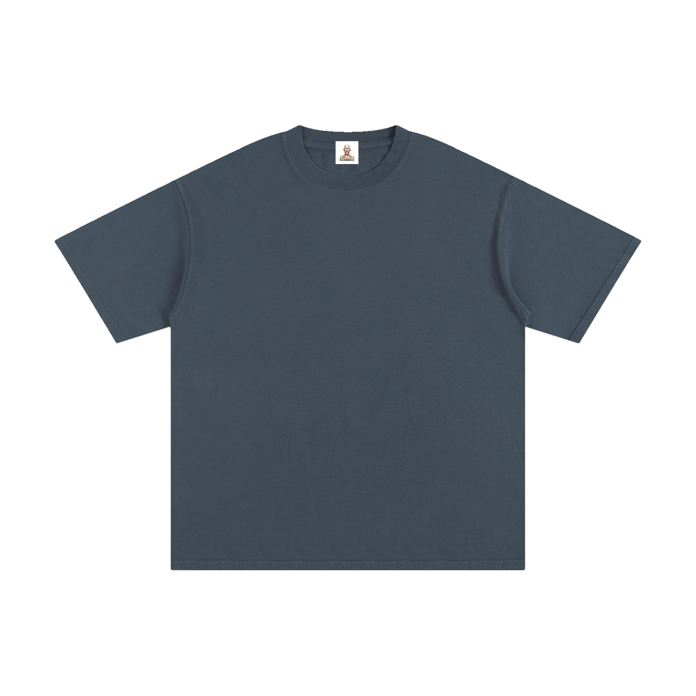 Pure cotton T-shirt by RAREBINO, showcasing a soft, white casual t-shirt with a round neckline and short sleeves.