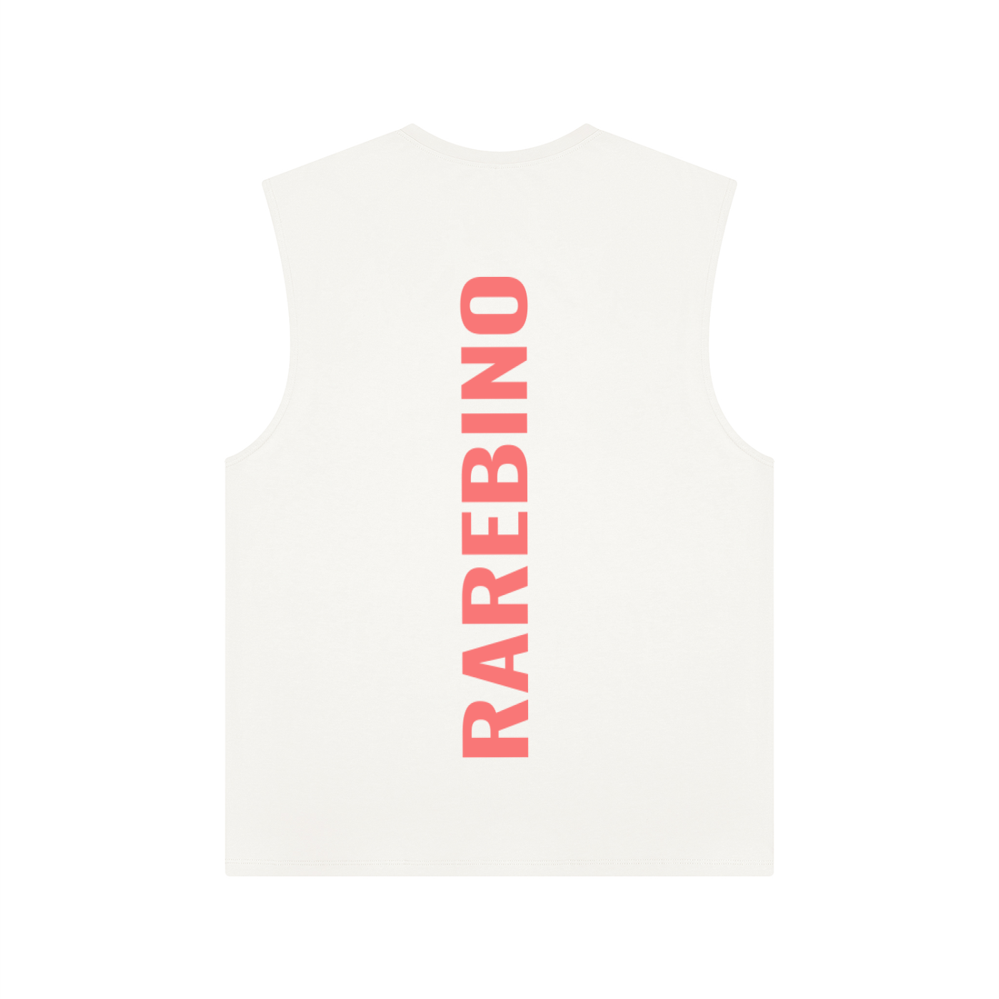 RAREBINO performance tank top displayed on a hanger, lightweight athletic sleeveless shirt for activewear and workouts