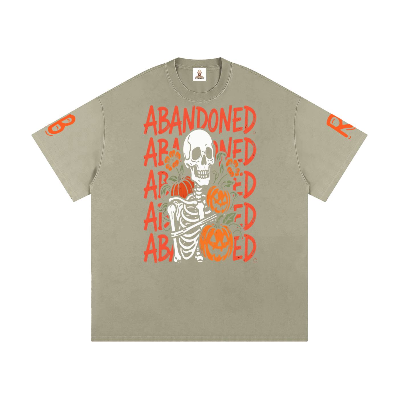 Rarebino heavyweight loose fit T-shirt, showing front view with soft fabric and relaxed fit, casual style perfect for everyday wear.