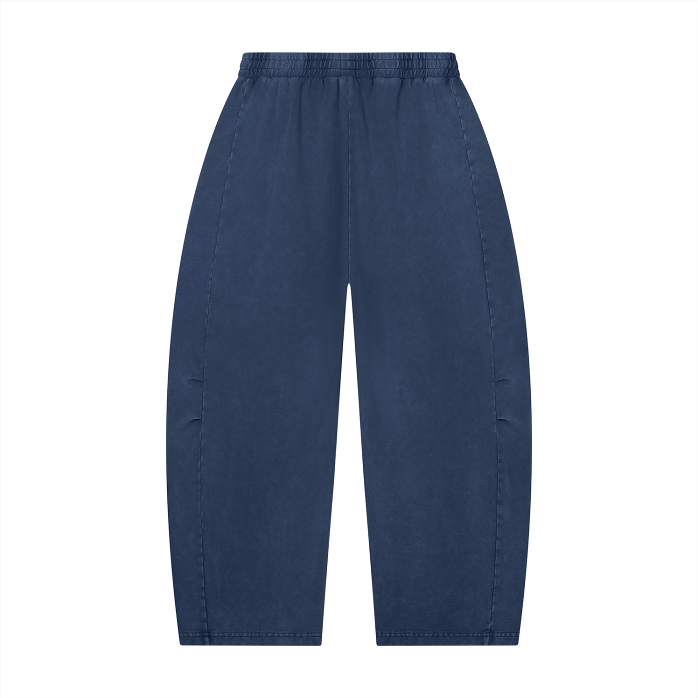 Mineral wash barrel leg pants by RAREBINO showing relaxed fit and soft fabric with a washed, vintage look.