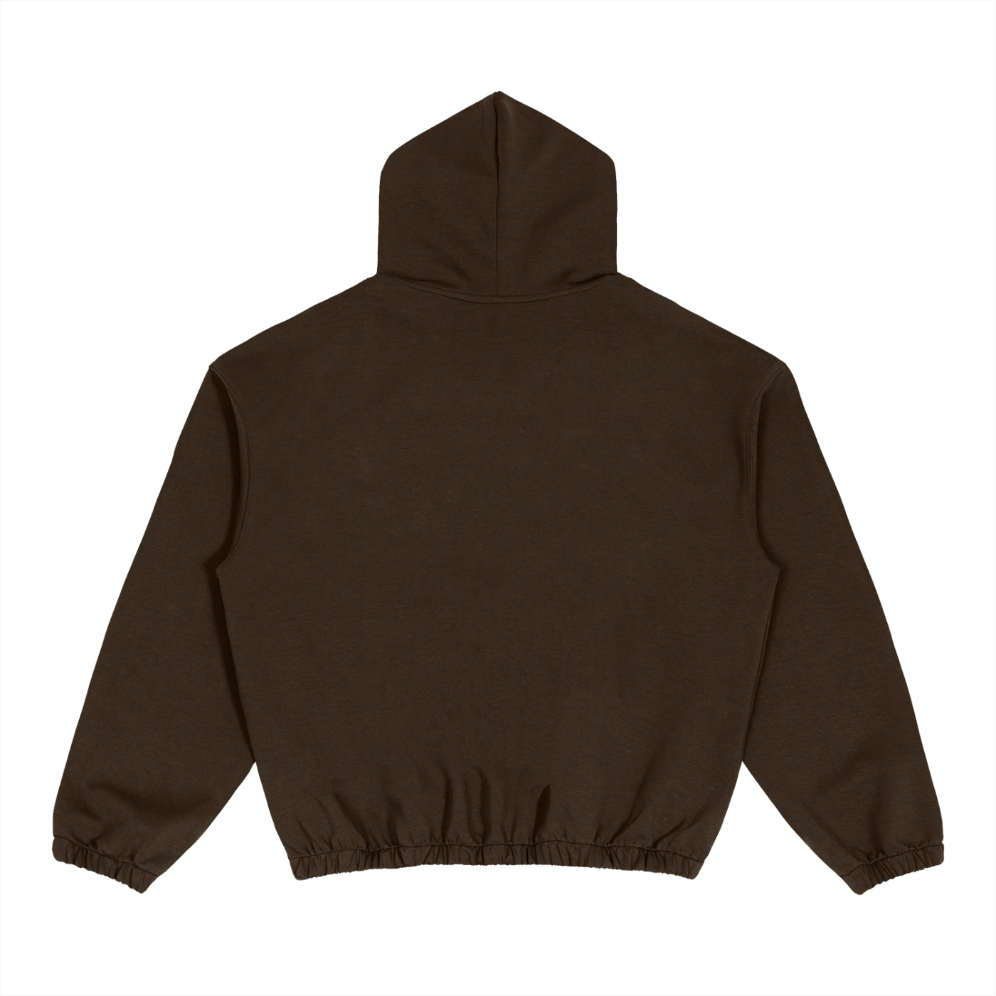Boxy RAREBINO cinched hem hoodie in soft fabric with a relaxed fit and adjustable drawstring waist.
