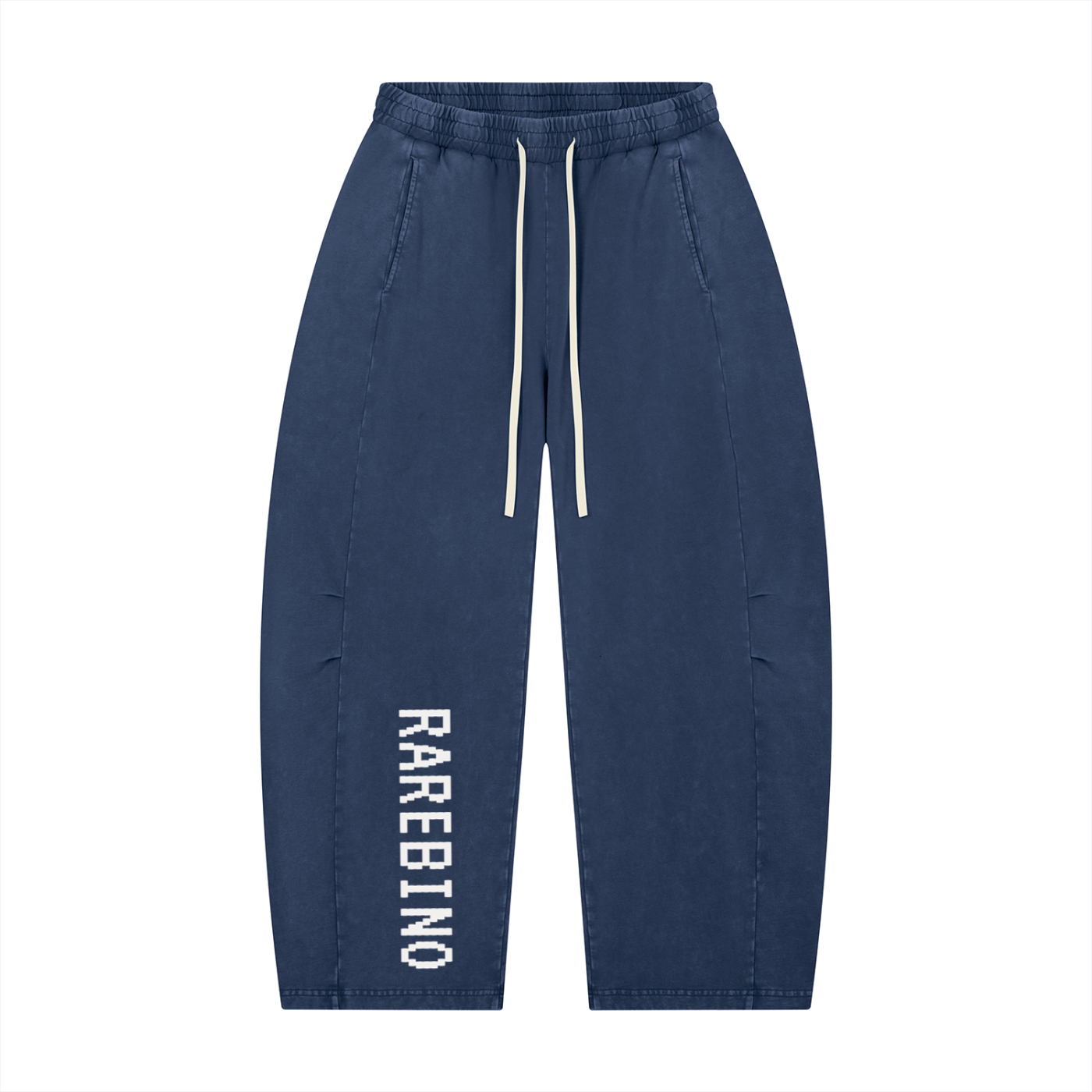 Rarebino Mineral Wash Barrel Leg Pants showing relaxed fit, light mineral wash fabric, and barrel-style leg design.