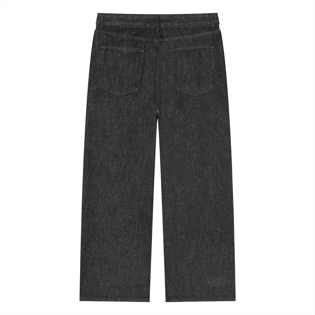 Vintage wash straight leg jeans by RAREBINO, featuring classic denim with a relaxed fit and faded finish.