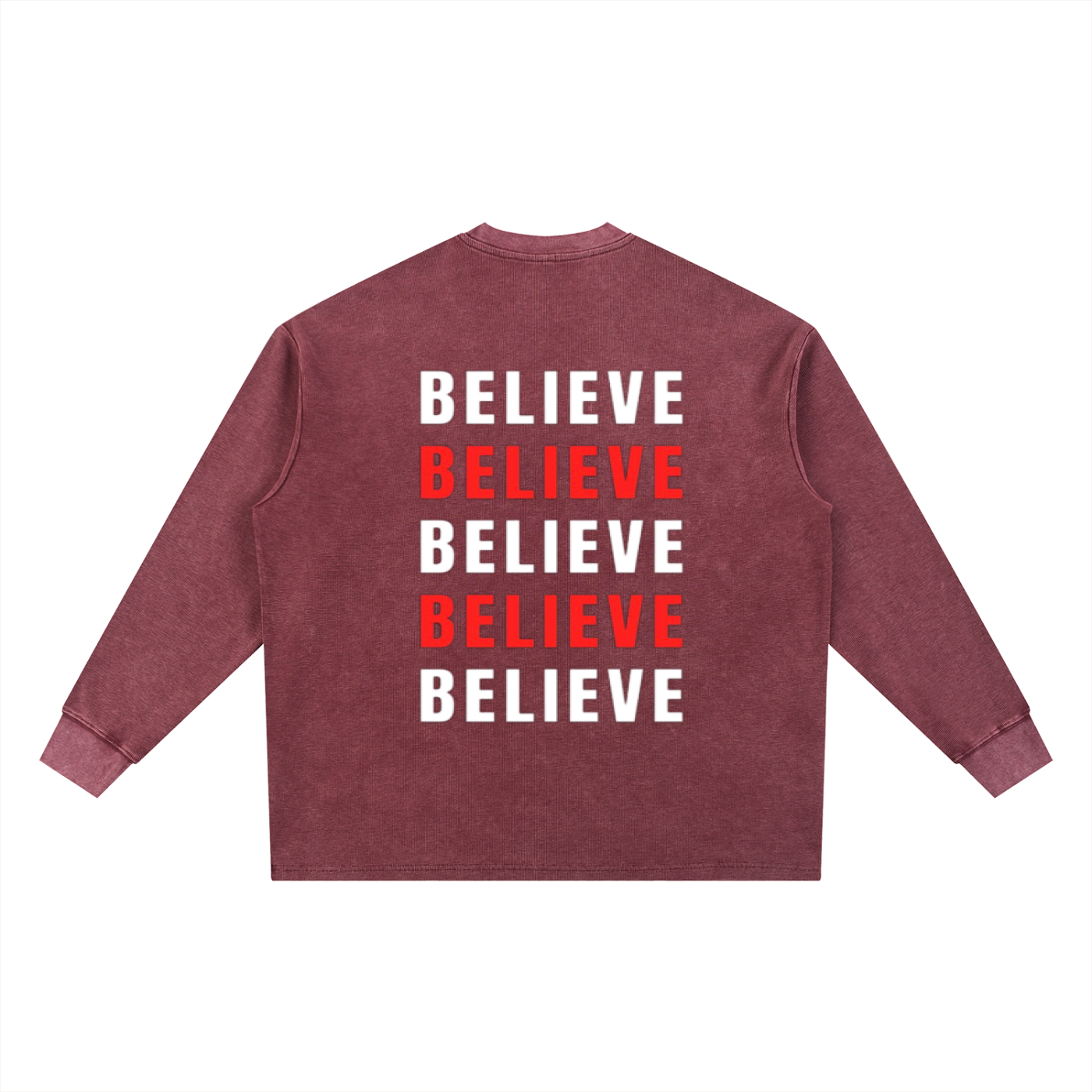 Rarebino mineral wash waffle oversized T-shirt with a soft, textured fabric and relaxed fit, shown in a neutral color.