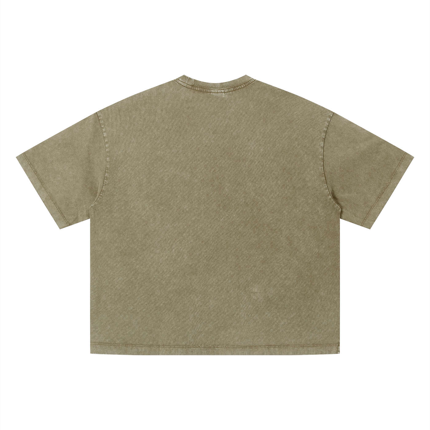 Vintage Wash Boxy T-Shirt by RAREBINO, showing a relaxed fit with a faded vintage wash look and short sleeves.