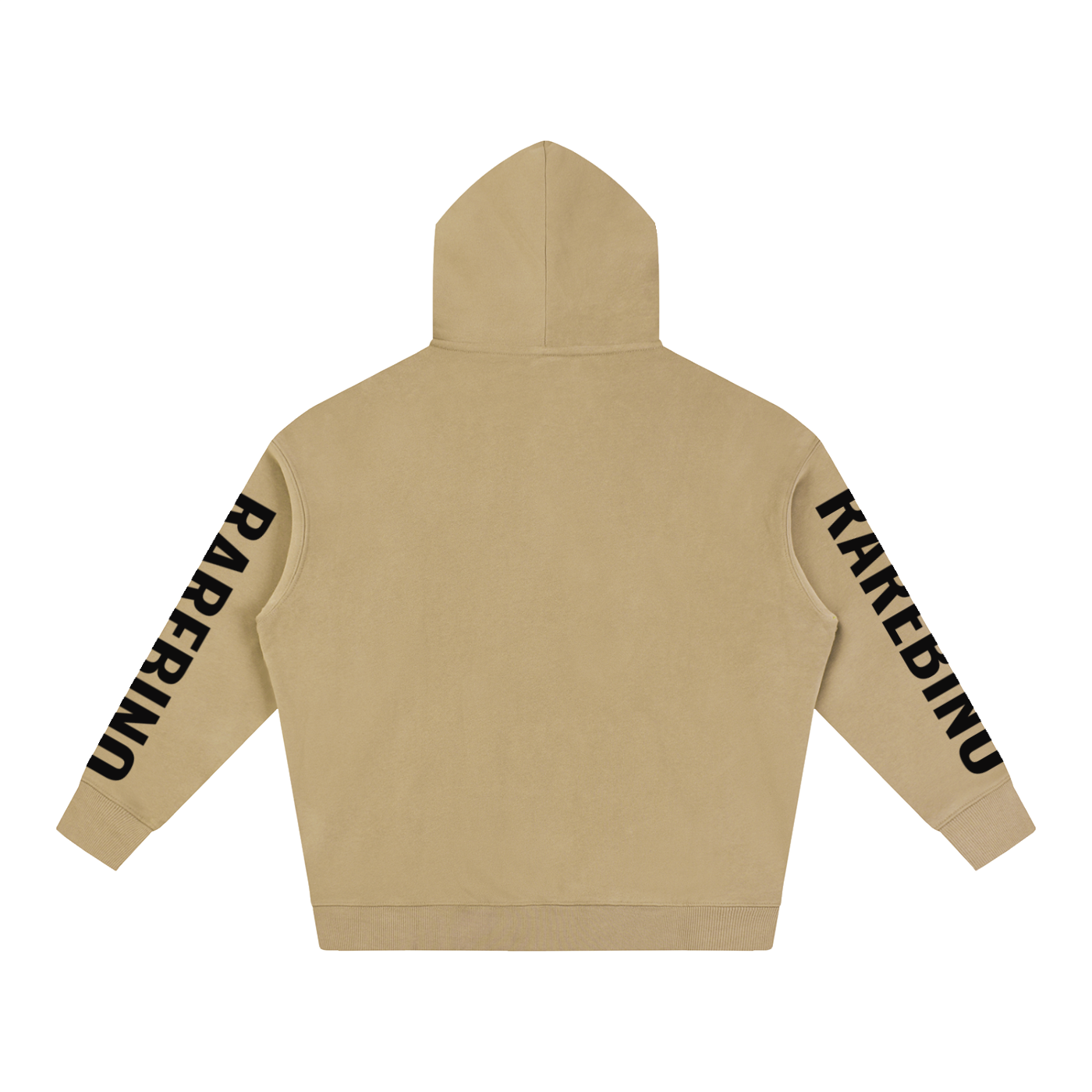 Oversize RAREBINO fleeced hoodie with a cozy, plush texture, featuring a relaxed fit and a hood for casual comfort.