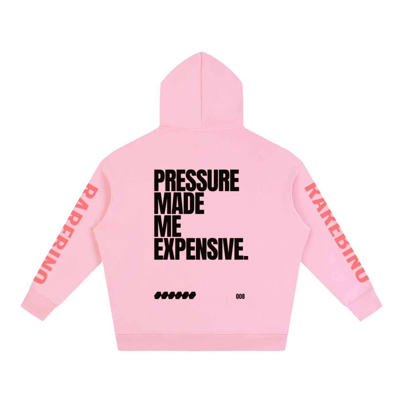 Oversize fleeced hoodie by RAREBINO featuring a relaxed fit, soft fleece fabric, and a cozy, casual style.