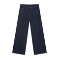 Rarebino loose fit wide leg jeans with relaxed silhouette and classic denim wash, displayed on a white background.