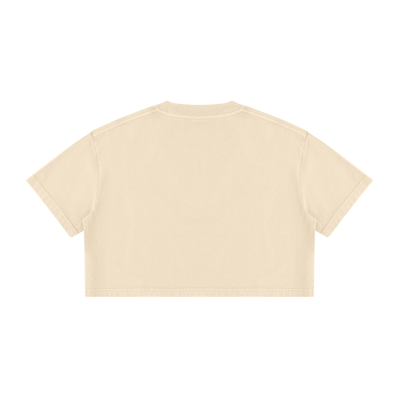 Rarebino mineral wash cotton crop t-shirt, soft and stylish with a relaxed fit, shown in a close-up of the fabric and cropped design.