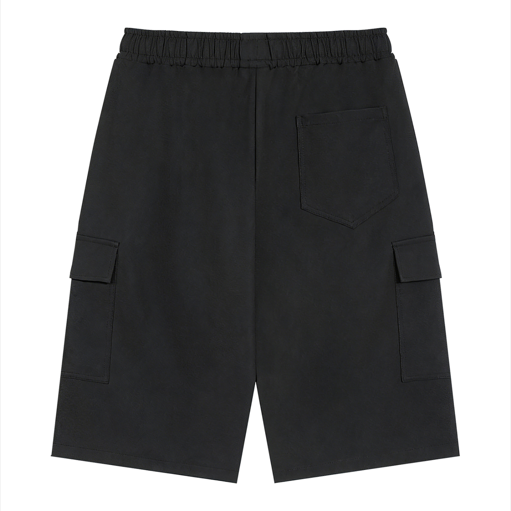 Rarebino drawstring cargo shorts featuring multiple pockets and a relaxed fit, ideal for casual summer wear.