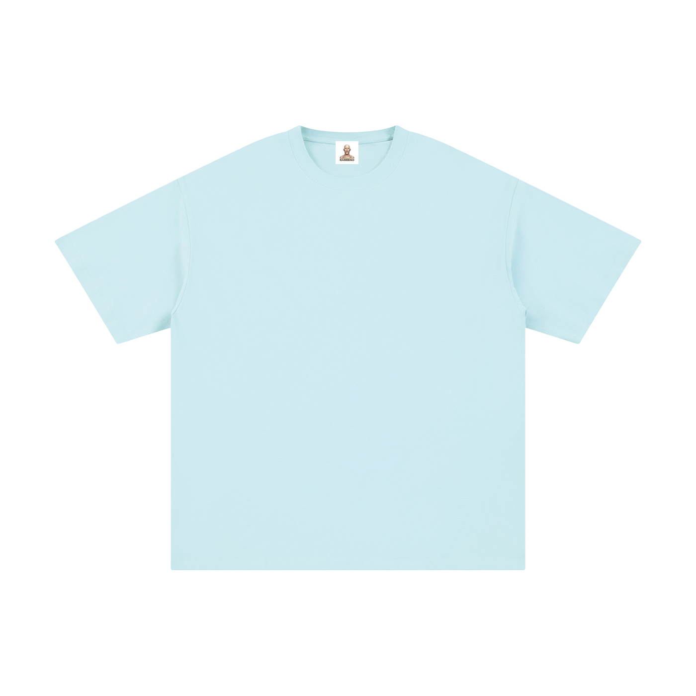 Pure cotton T-shirt by RAREBINO featuring a classic fit and soft fabric, shown in a neutral color on a plain background.