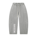 Rarebino mineral wash barrel leg pants, showcasing relaxed fit and distressed denim with a vintage wash and unique barrel silhouette.