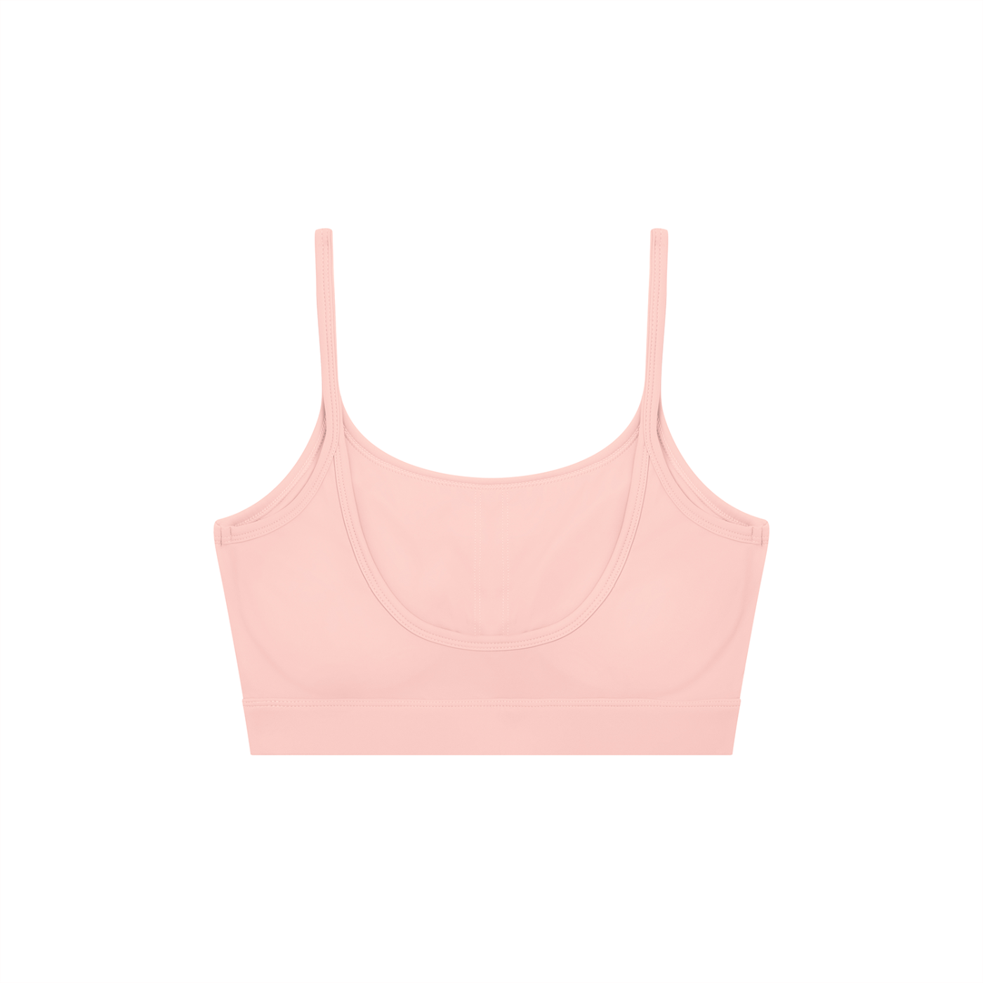 RAREBINO solid U-neck sports bra in black, featuring supportive design and comfortable fit for active wear.
