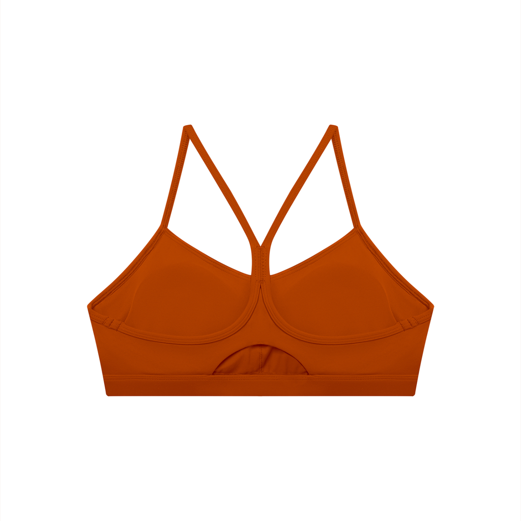 Women's tight cropped sports bra by RAREBINO, featuring a fitted design and breathable fabric for active wear.