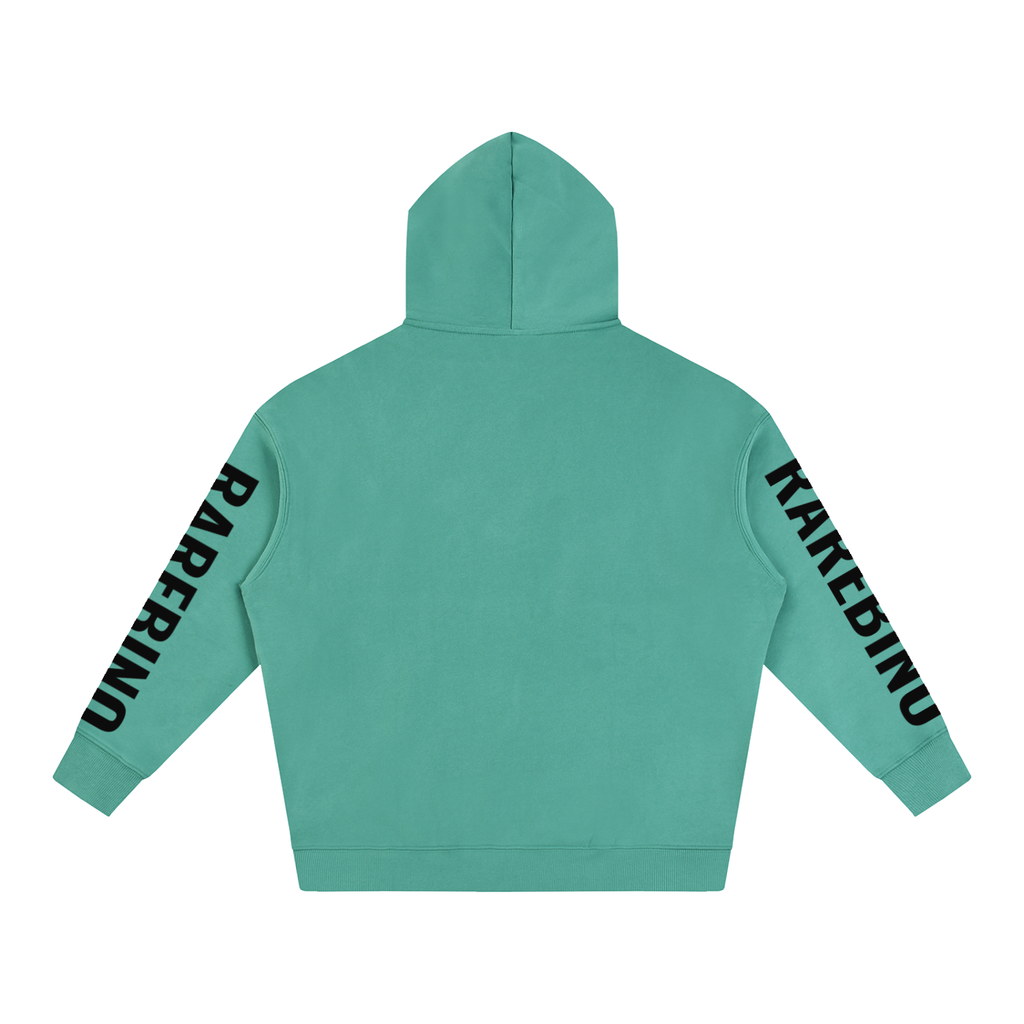 Oversize fleeced hoodie by RAREBINO featuring a cozy, plush fabric and relaxed fit, shown in a neutral color.