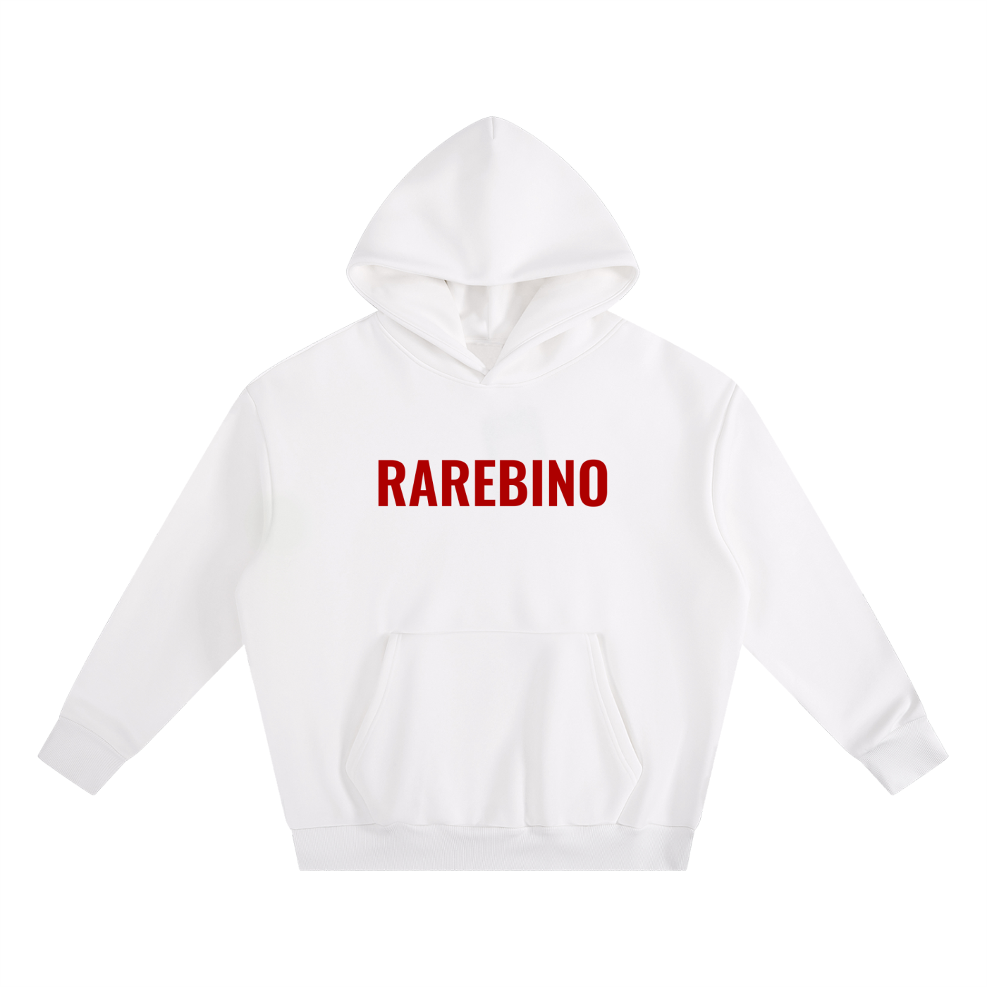 Rarebino Essential Heavyweight Boxy Fleece Hoodie shown in charcoal gray, featuring a relaxed fit and soft fleece material.