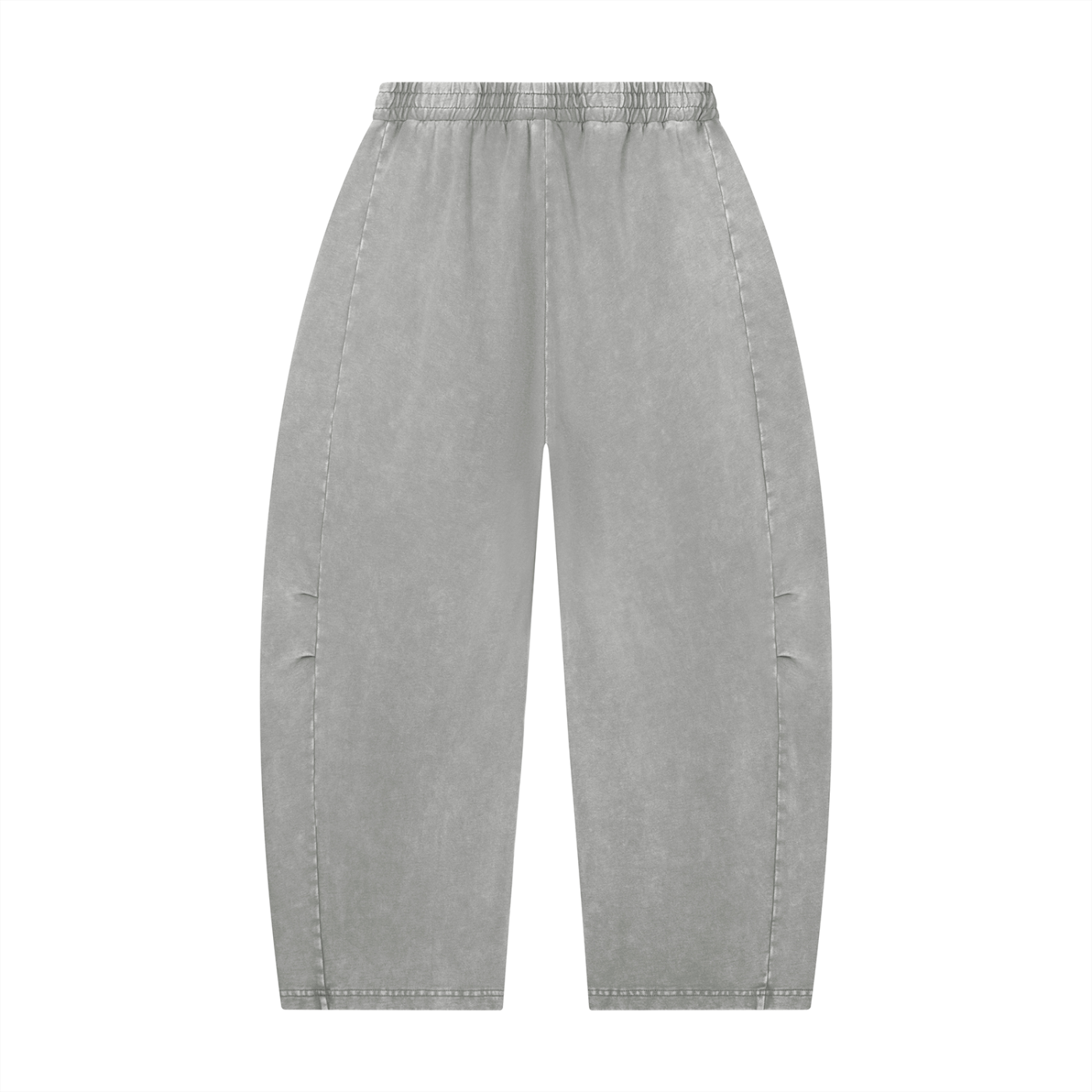 Mineral wash barrel leg pants by RAREBINO featuring a relaxed fit and stylish design, displayed on a white background.