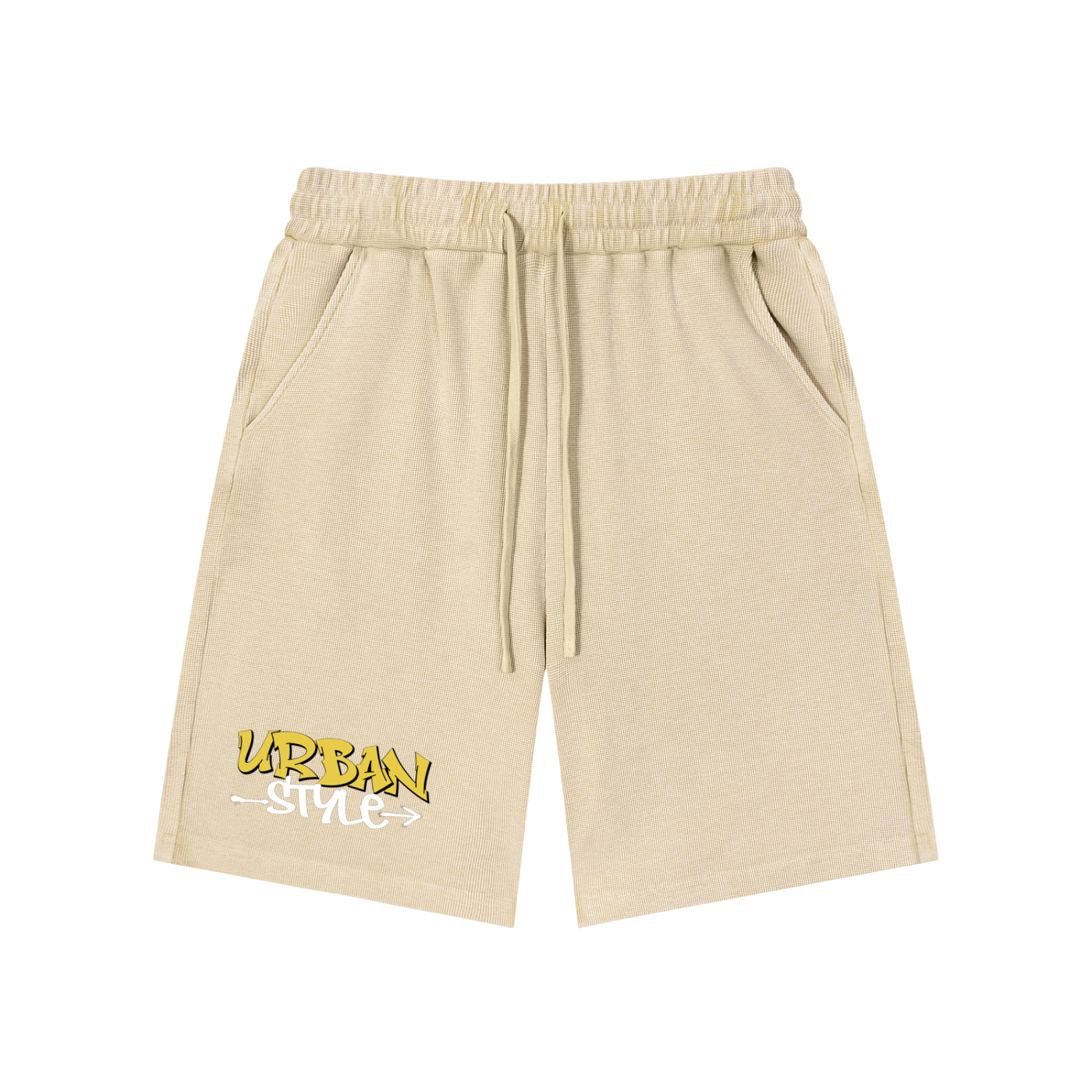 Rarebino mineral wash waffle knit shorts featuring a soft, textured fabric with a relaxed fit and casual style.