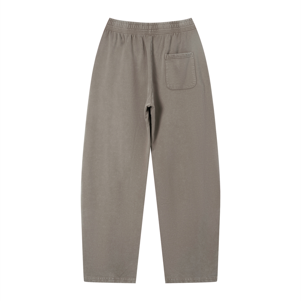 Vintage wash loose sweatpants by RAREBINO with a relaxed fit and soft, faded fabric, shown laid flat with front view.