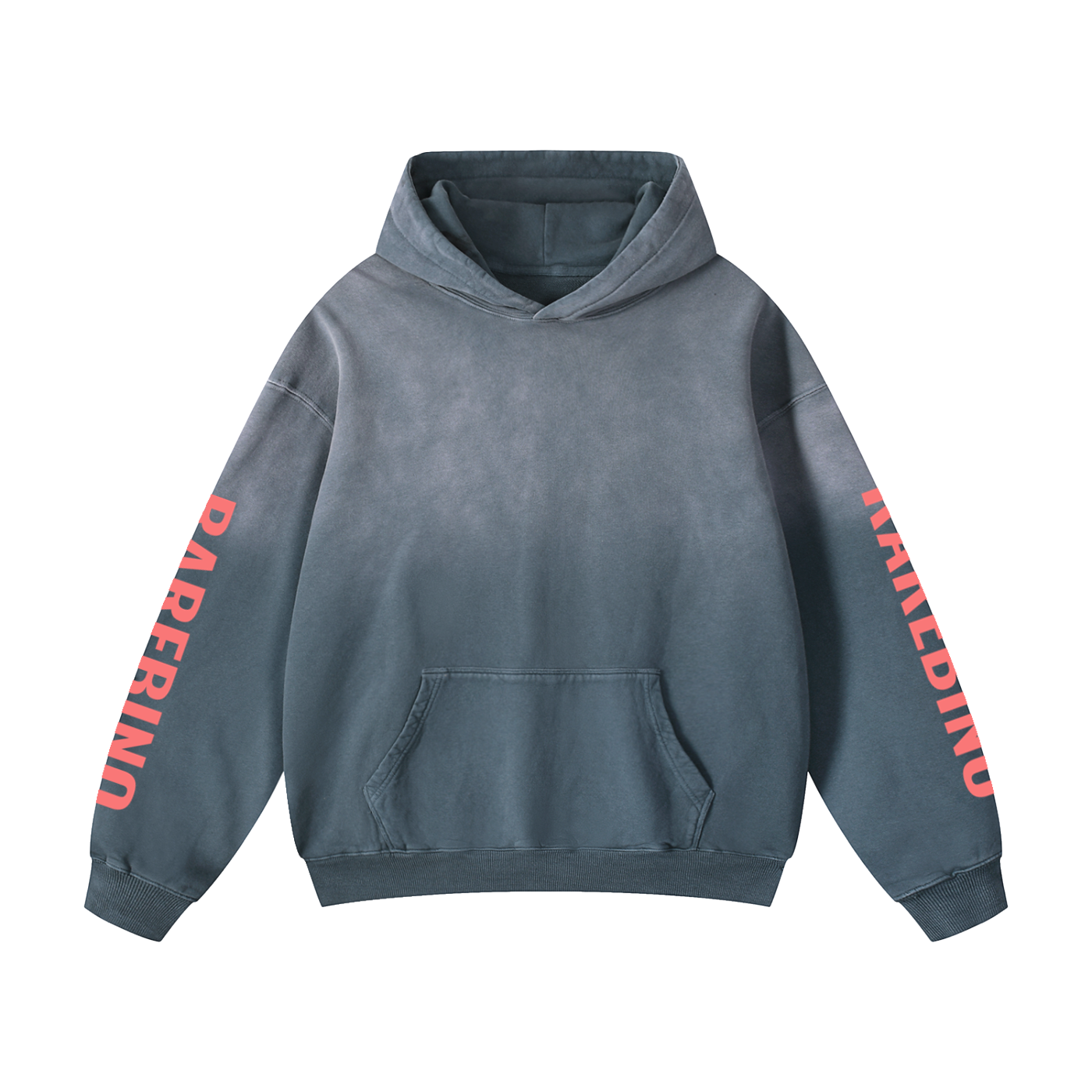 Heavyweight Sunfade oversized hoodie by RAREBINO featuring a relaxed fit and sun-faded fabric in natural outdoor tones.