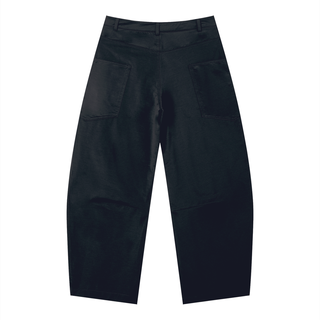 Men's barrel leg pants from ODMPOD featuring a relaxed fit, stylish design, and tapered leg, ideal for casual or smart-casual wear.